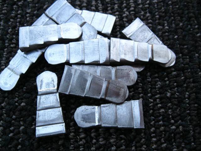 12 cuñas de acero para martillos, hachas, herreros, etc. Cuña de metal acanalada de 1/2"