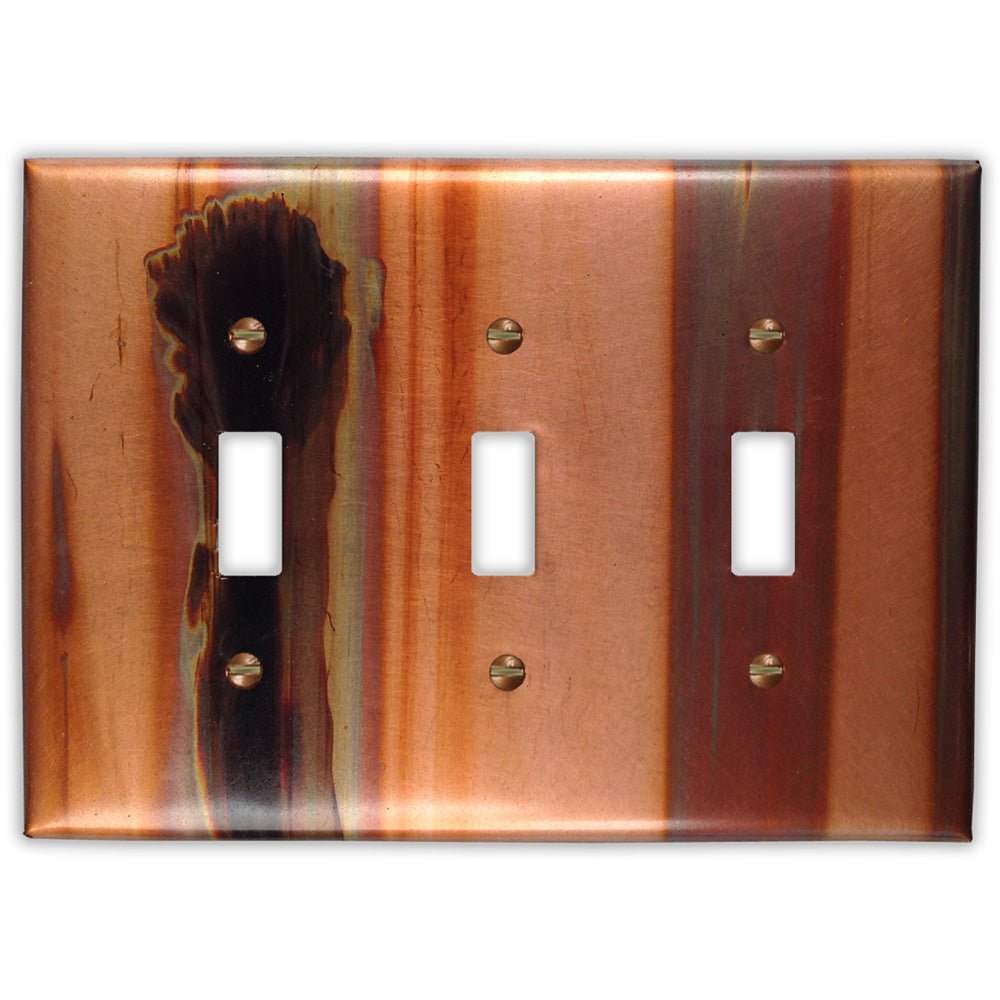 Placa de pared con 3 palancas Stellar Copper