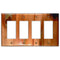 Stellar Copper - Placa de pared de 4 balancines