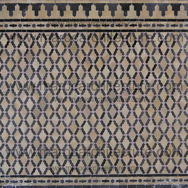Fleur De Lis Mosaic Tile
