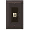 Placa de pared con conector para cable de bronce envejecido Steps