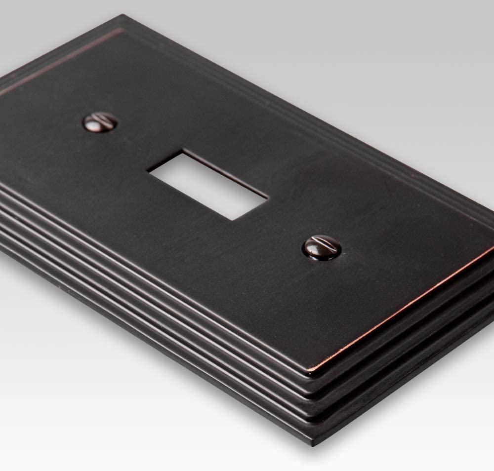 Placa de pared de 2 escalones de bronce envejecido fundido