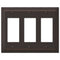 Placa de pared de 3 balancines de bronce envejecido Steps