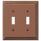 Placa de pared de cobre fundido antiguo Steps - 2 palancas