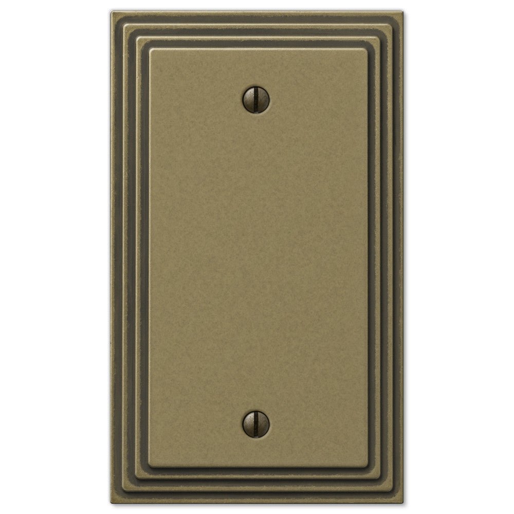 Placa de pared en blanco de latón fundido rústico de Steps