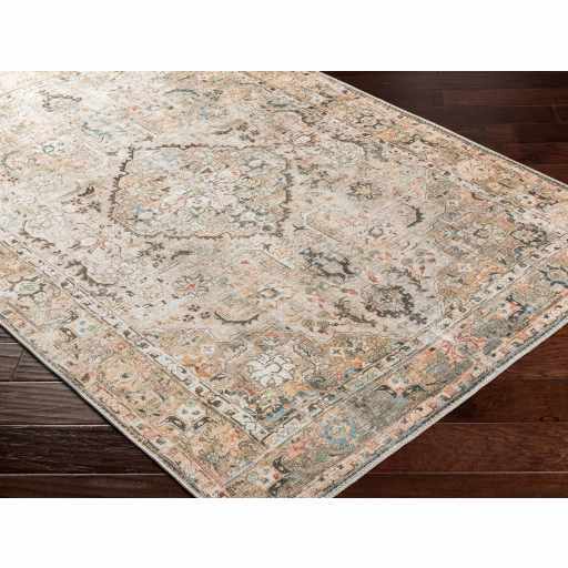 Alfombra lavable de pelo plano vintage Standon