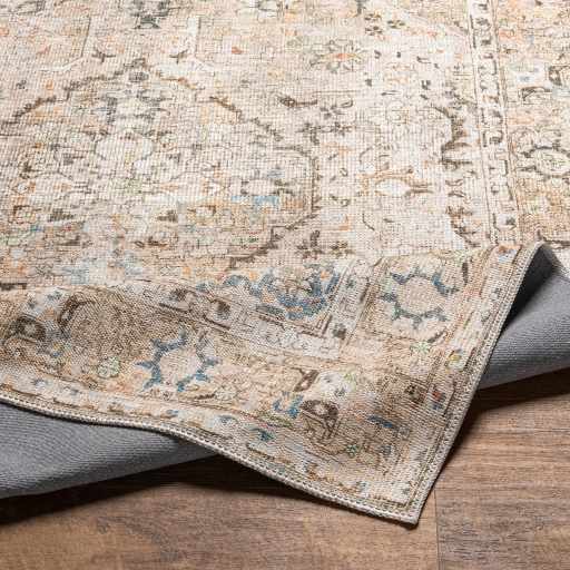 Alfombra lavable de pelo plano vintage Standon