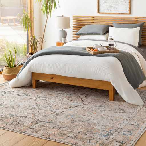 Alfombra lavable de pelo plano vintage Standon