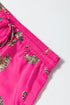 Satin Pajama Set with Cheetah Print