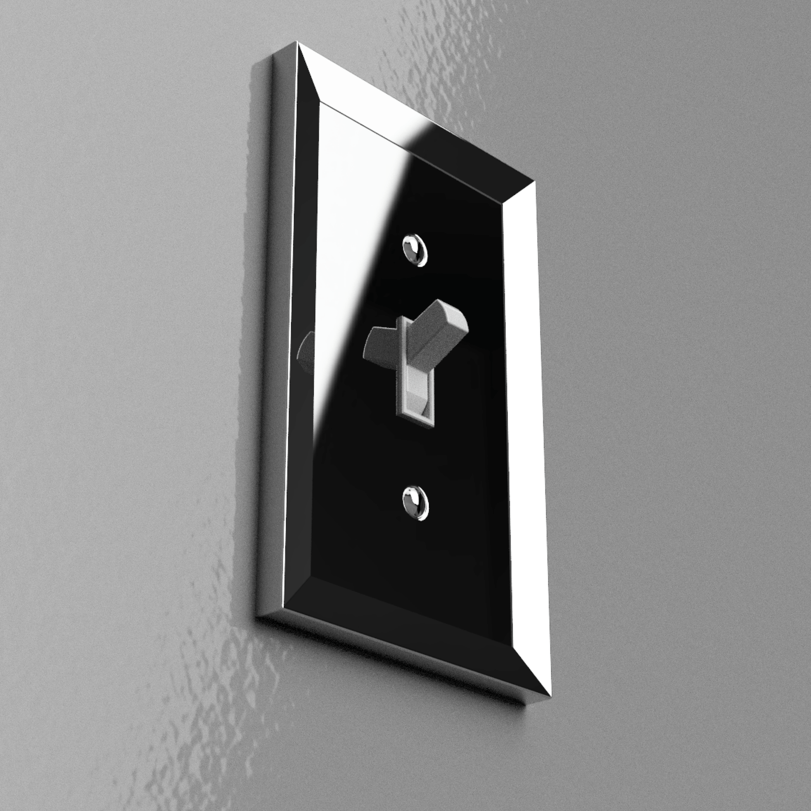 Placa de pared Studio Polished Chrome Cast - 2 palancas