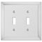 Placa de pared Studio Polished Chrome Cast - 2 palancas