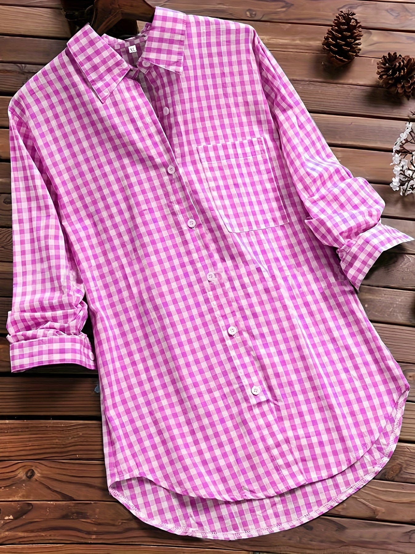Women's Relaxed Fit Vertical Striped Shirt
