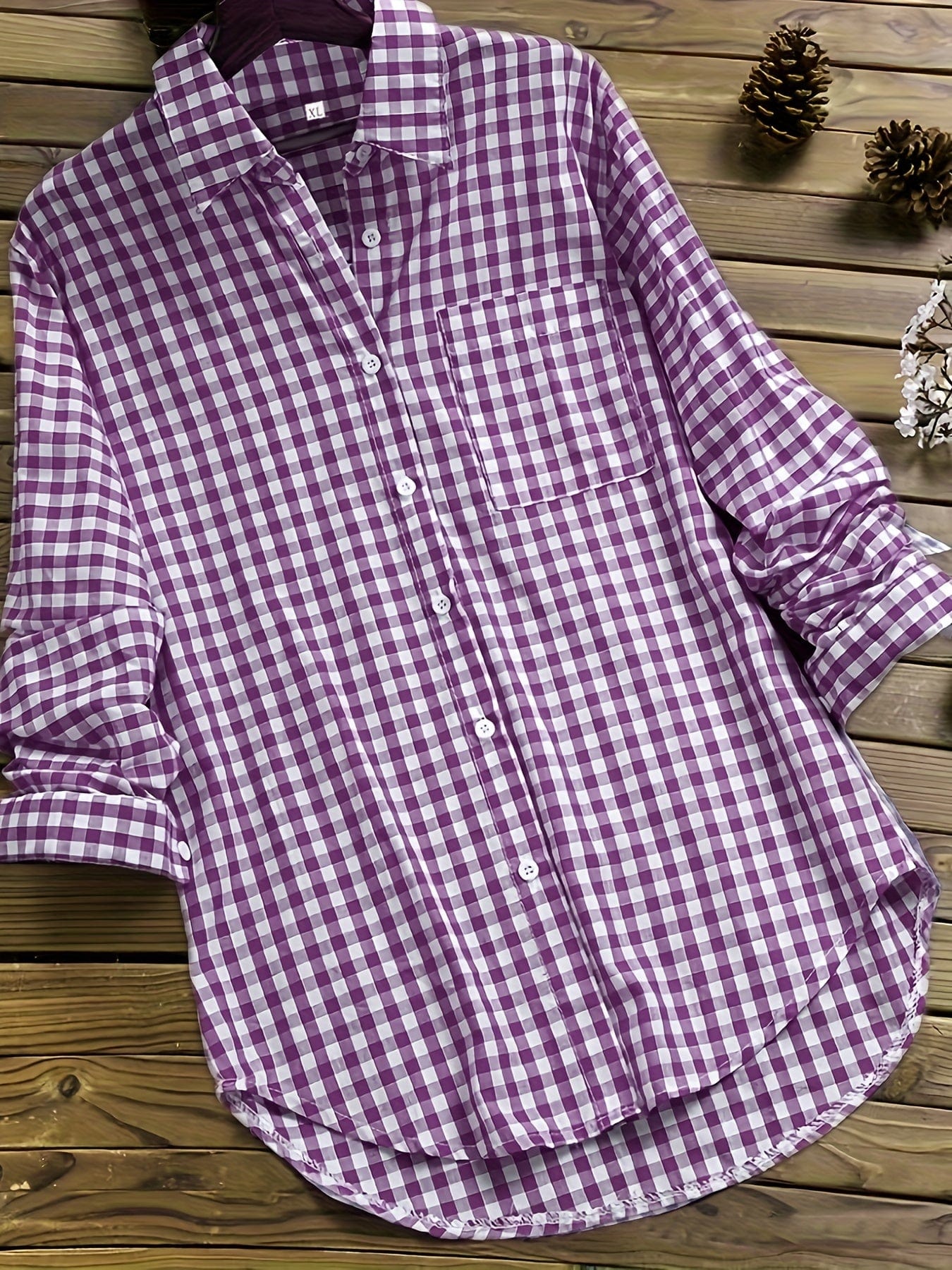 Women's Relaxed Fit Vertical Striped Shirt