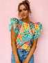 Chic Floral Print Top