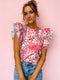 Spring Floral Print Top