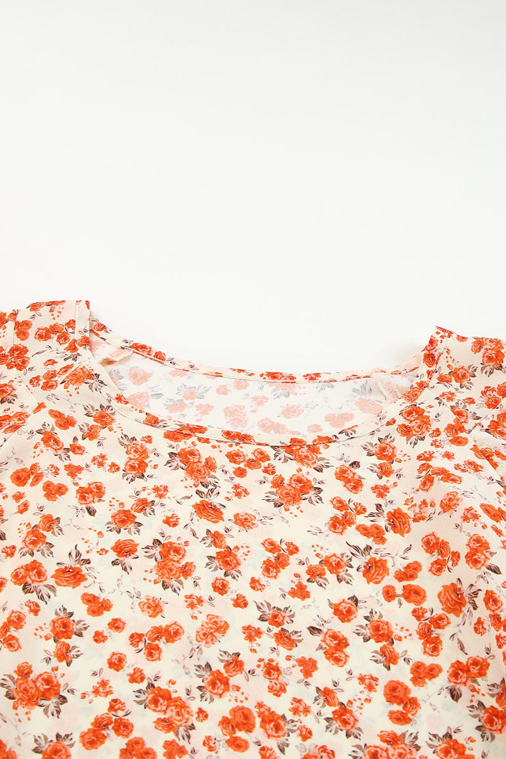 Peach Floral Blouse