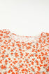 Peach Floral Blouse