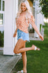 Double Ruffle Sleeve Blouse