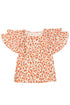 Peach Floral Blouse