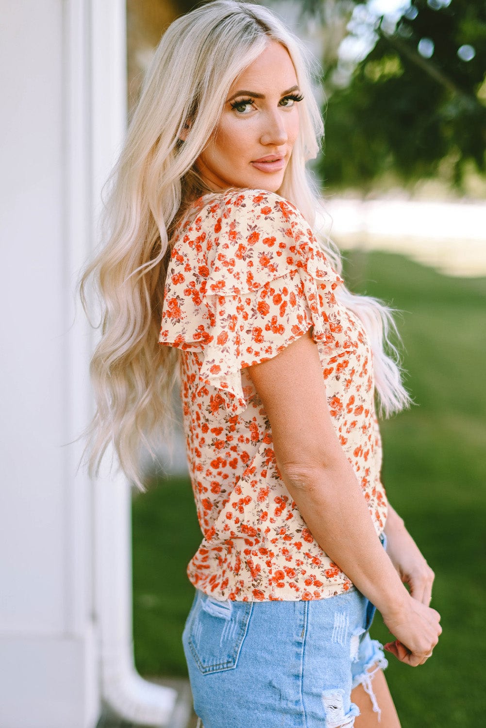 Floral Print Summer Top