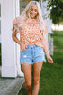 Peach Floral Blouse