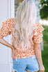 Peach Floral Blouse