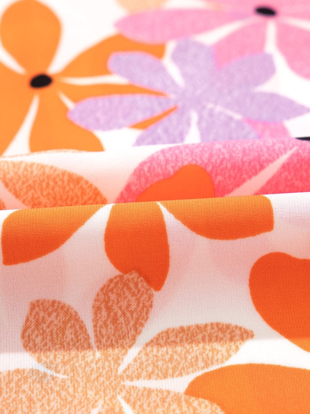 Cute Orange and Pink Floral Shirt