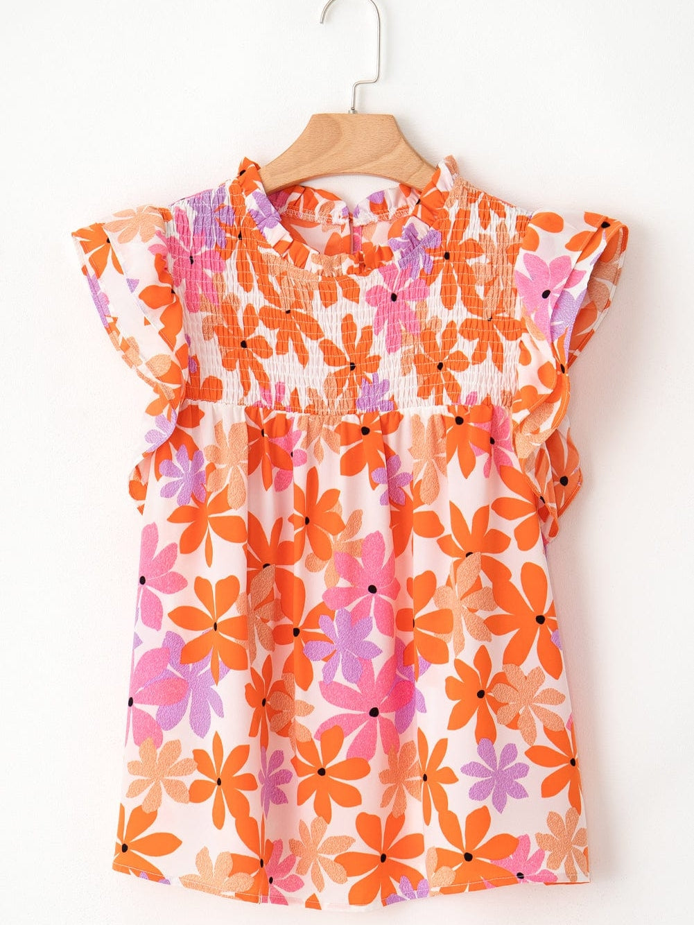 Short Sleeve Floral Blouse