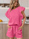 Pink Summer Shorts Set