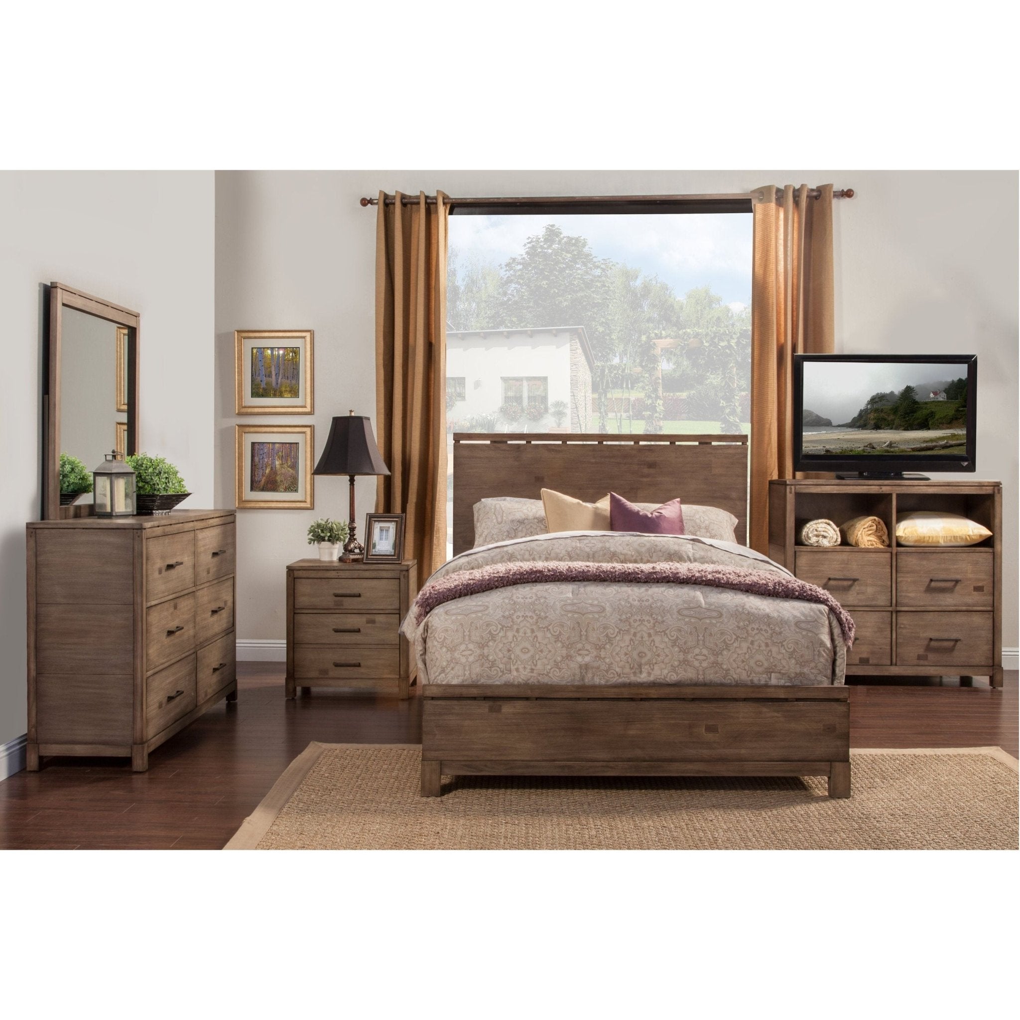 Cama Sydney, gris desgastado