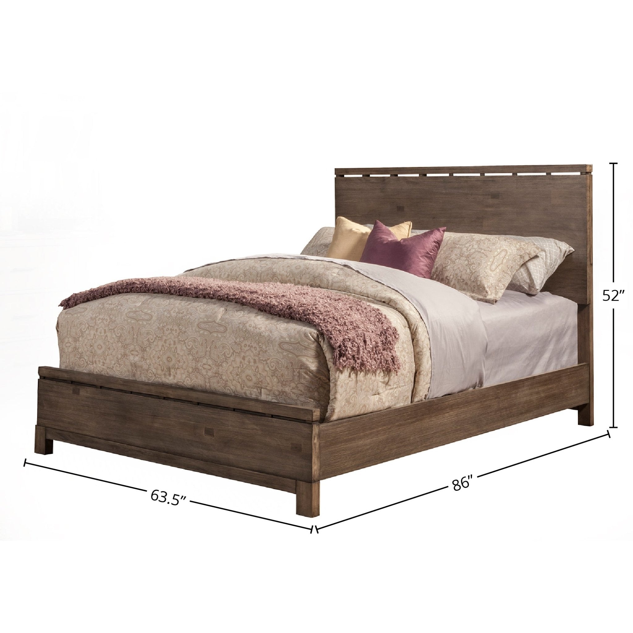 Cama Sydney, gris desgastado