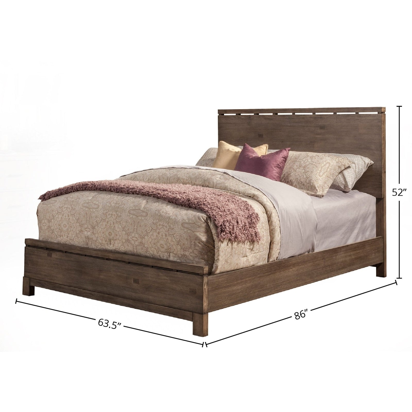 Cama Sydney, gris desgastado