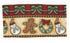DaDa Bedding Set of 8 Pieces Gingerbread Sweets Holiday Table Tapestry - 4 Placemats, 2 Table Runners, 2 Throw Pillow Covers (12917)