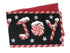 DaDa Bedding Peppermint Joy Red Black Holiday Tapestry Dining Table Runner (12904)