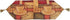 DaDa Bedding Set of 3-Pieces - Smell of Coffee Café Cup Orange Brown Woven Tapestry Dining Table Runners (9912)