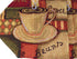 DaDa Bedding Set of 3-Pieces - Smell of Coffee Café Cup Orange Brown Woven Tapestry Dining Table Runners (9912)
