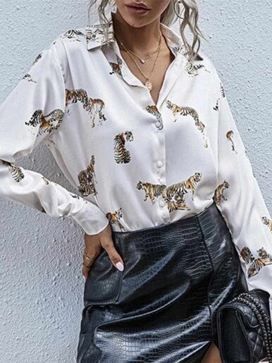 Chic Leopard Print Top