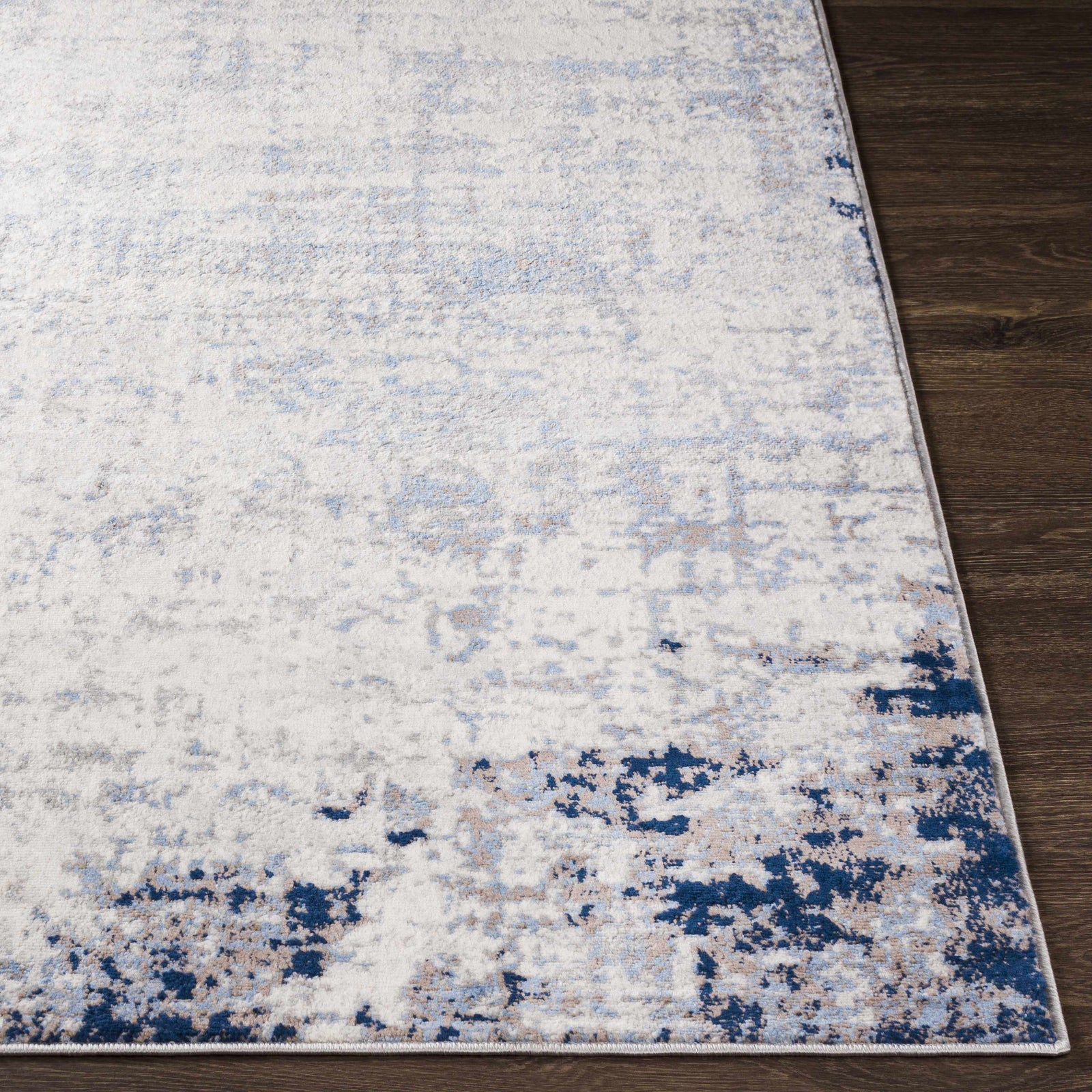 Alfombra abstracta azul/gris de Texanna