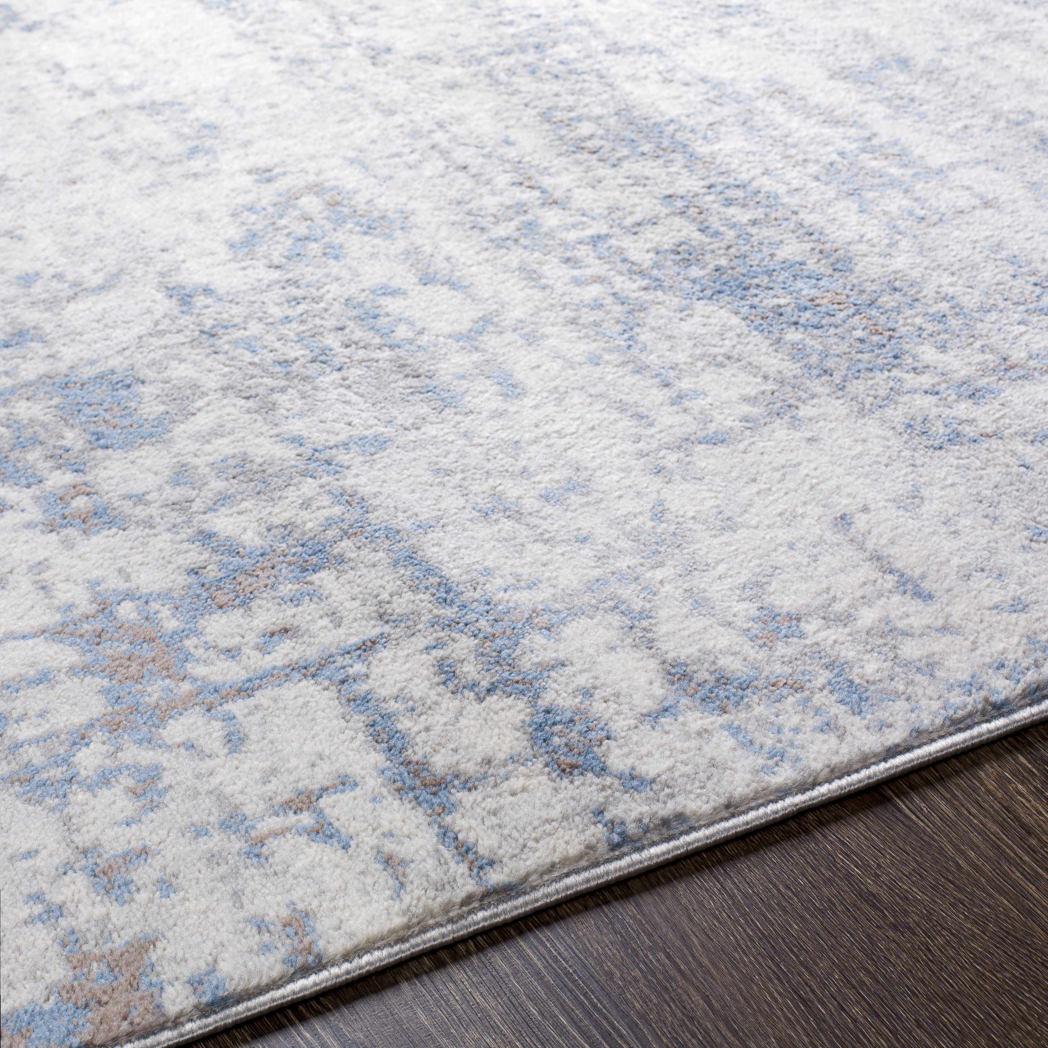 Alfombra abstracta azul/gris de Texanna