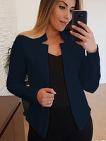 Solid Color Blazer Jacket