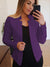 Solid Color Blazer Jacket