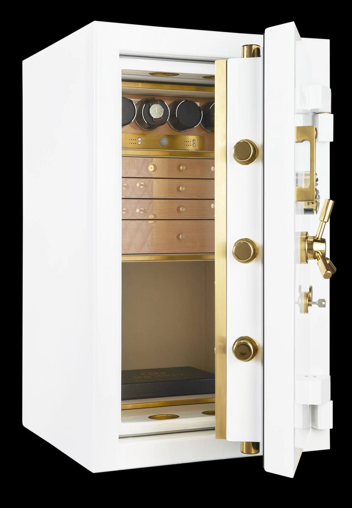 TL-15 Luxury Jewelry Safe with Biometric Lock 4 watch wider, 4 jewelry drawer