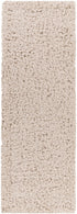 Alfombra peluda de color avena sólida Siari