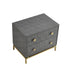 Zoie 2 Drawers Nightstand