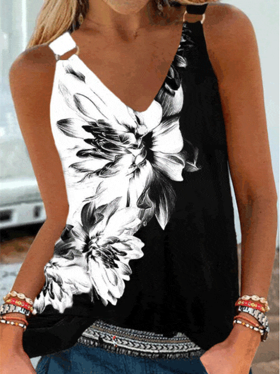 Tank Top with V-Neck