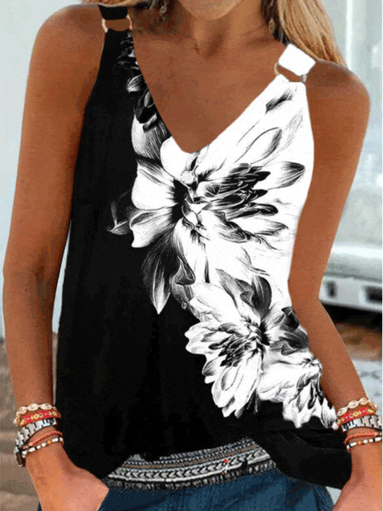 Tank Top with V-Neck