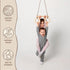 Trapeze swing bar with rings