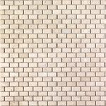 Light Beige Travertine Tumbled Mosaic Floor and Wall Tile - Livfloors Collection
