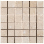 Light Beige Travertine Honed Mosaic Floor and Wall Tile - Livfloors Collection