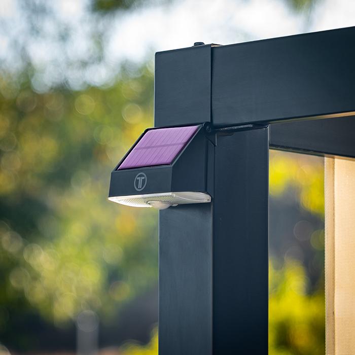 Lámpara solar con sensor de movimiento para exteriores Cree-1000® | Osram de Alemania | Atardecer a amanecer | Paquete de 2 